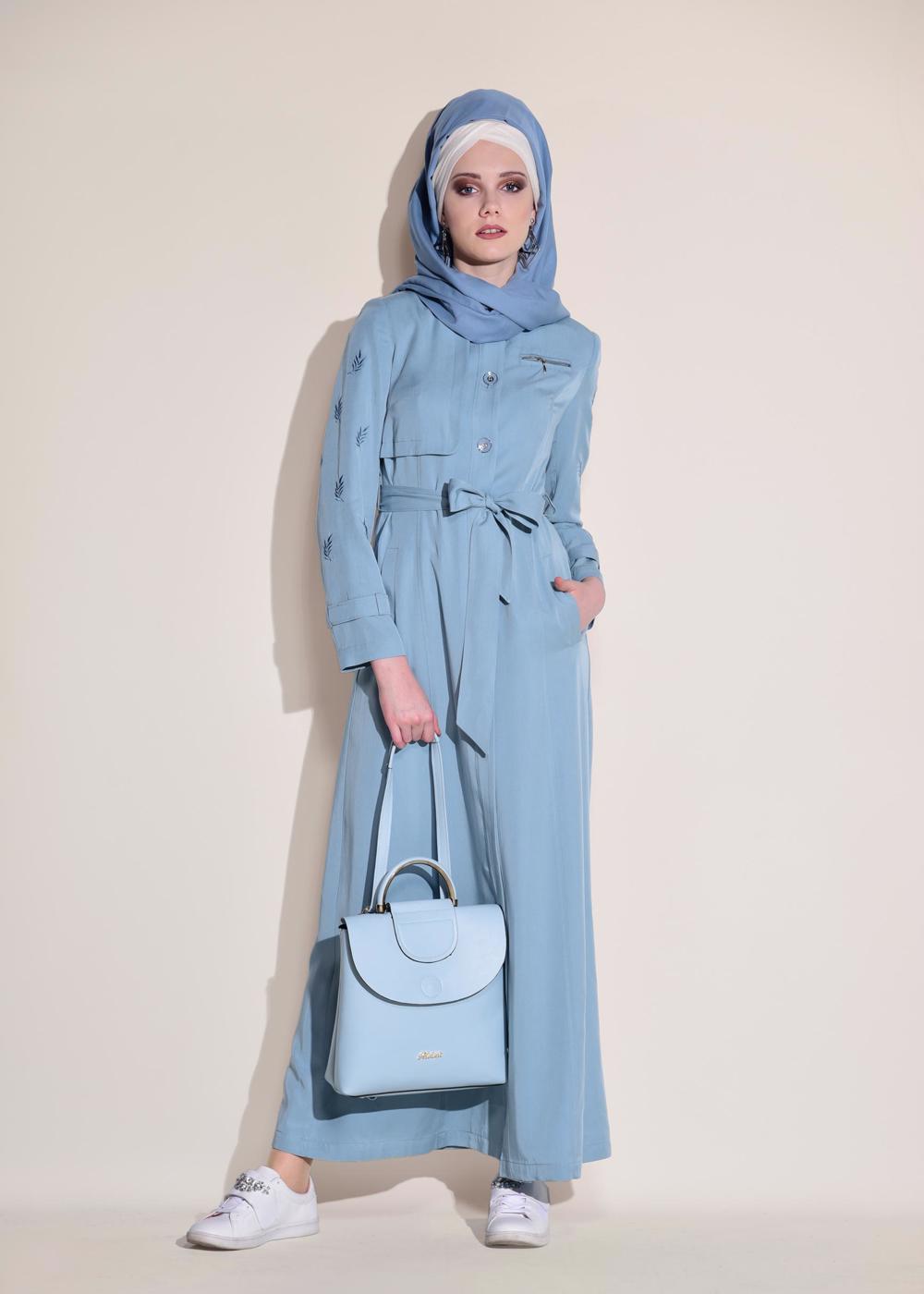 Vêtements hijab BLEU T 1228 ALVİNA NEW TANYA PARDESÜ