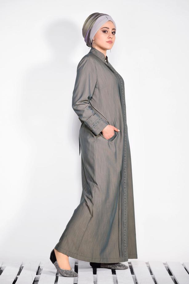 Vêtements hijab BLEU T 1247 Alvina 17575 Pardesü - TRENDTESETTÜR