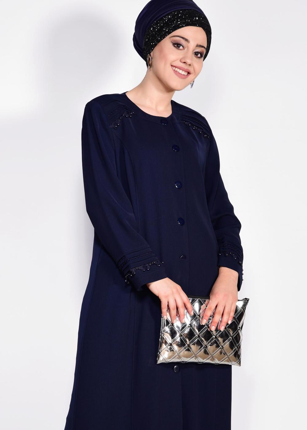 Vêtements hijab BLEU MARINE T 1277 Alvina Kiwon Pardesü