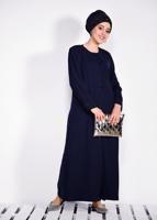 Vêtements hijab BLEU MARINE T 1277 Alvina Kiwon Pardesü