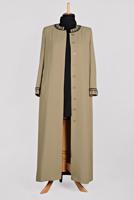Hijab clothing BROWN ALVINA EMBROIDERED BUTTONED TOPCOAT T 1295