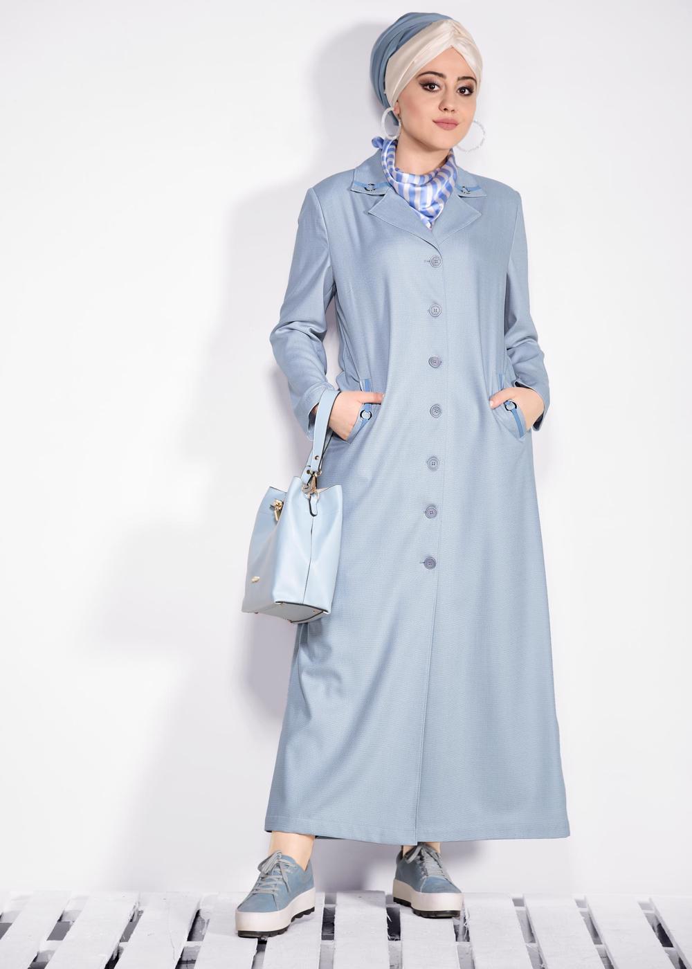 Vêtements hijab GRIS T 1296 Alvina Cunta 8251 Pardesü