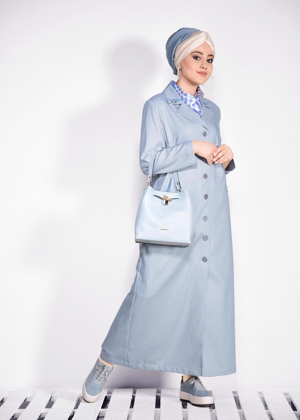 Hijab clothing GREY T 1296 Alvina Cunta 8251 Pardesü