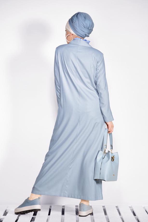 Vêtements hijab GRIS T 1296 Alvina Cunta 8251 Pardesü - TRENDTESETTÜR