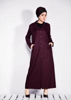 Vêtements hijab ROUGE BORDEAUX T 1296 Alvina Cunta 8251 Pardesü