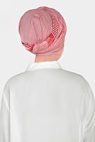 Vêtements hijab ROUGE T 9951 ALVİNA TÜL ŞERİTLİ ABİYE ŞAL