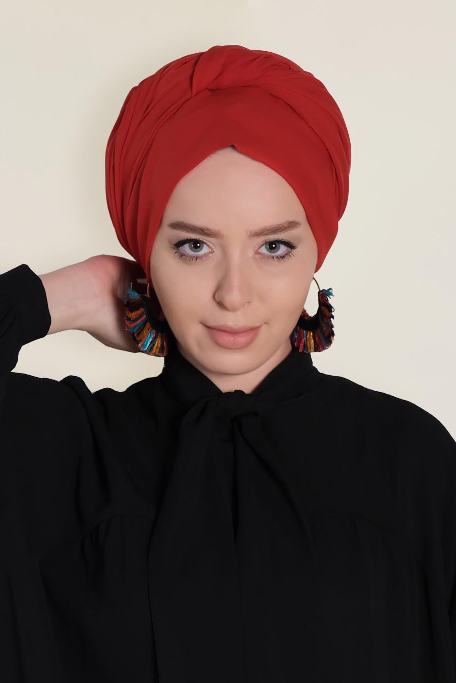 Hijab clothing ORANGE T 9952 ALVİNA MEDİNE İPEĞİ ŞAL