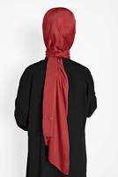 Tesettür giyim BORDO ALVİNA LOGOLU İPEKSİ ŞAL 9957 