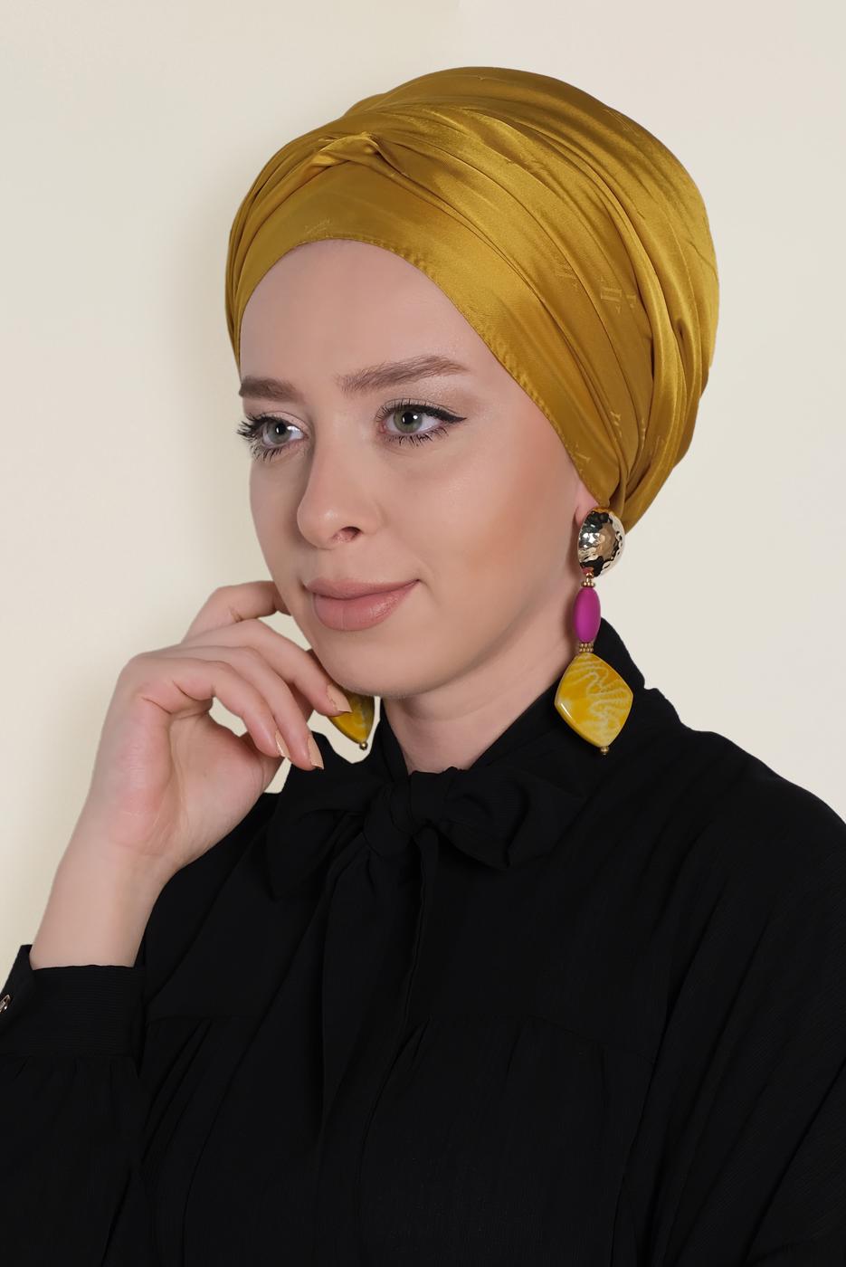 Hijab clothing YELLOW ALVİNA SHAWL 9957 