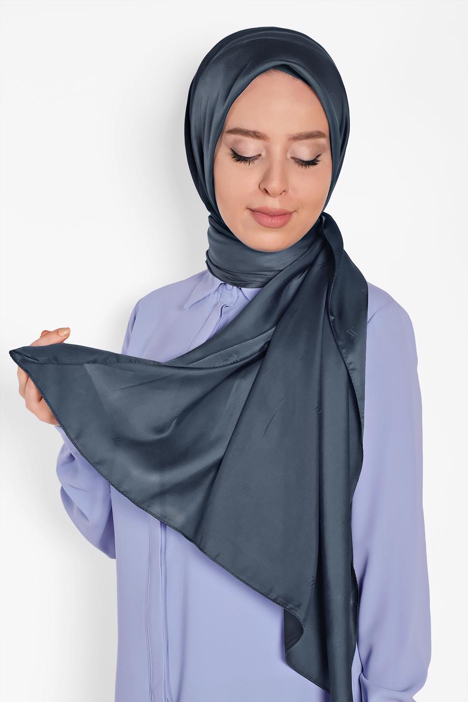 Hijab clothing GREY ALVİNA SHAWL 9957