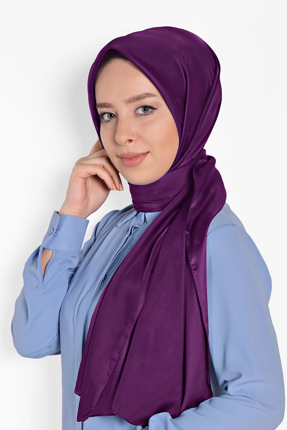Hijab clothing PURPLE ALVİNA SHAWL 9957 