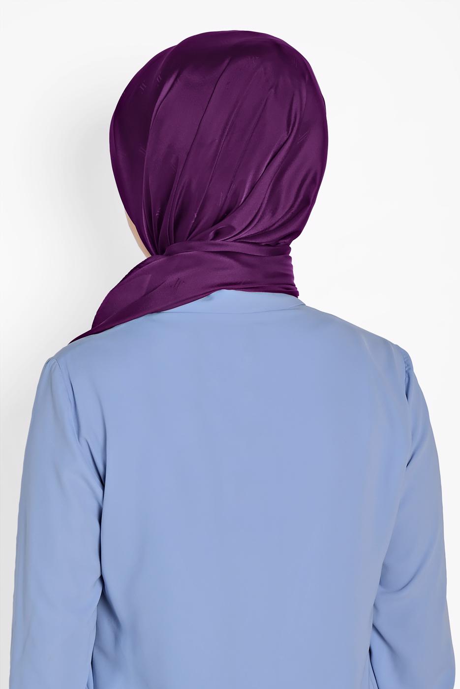 Hijab clothing PURPLE ALVİNA SHAWL 9957 