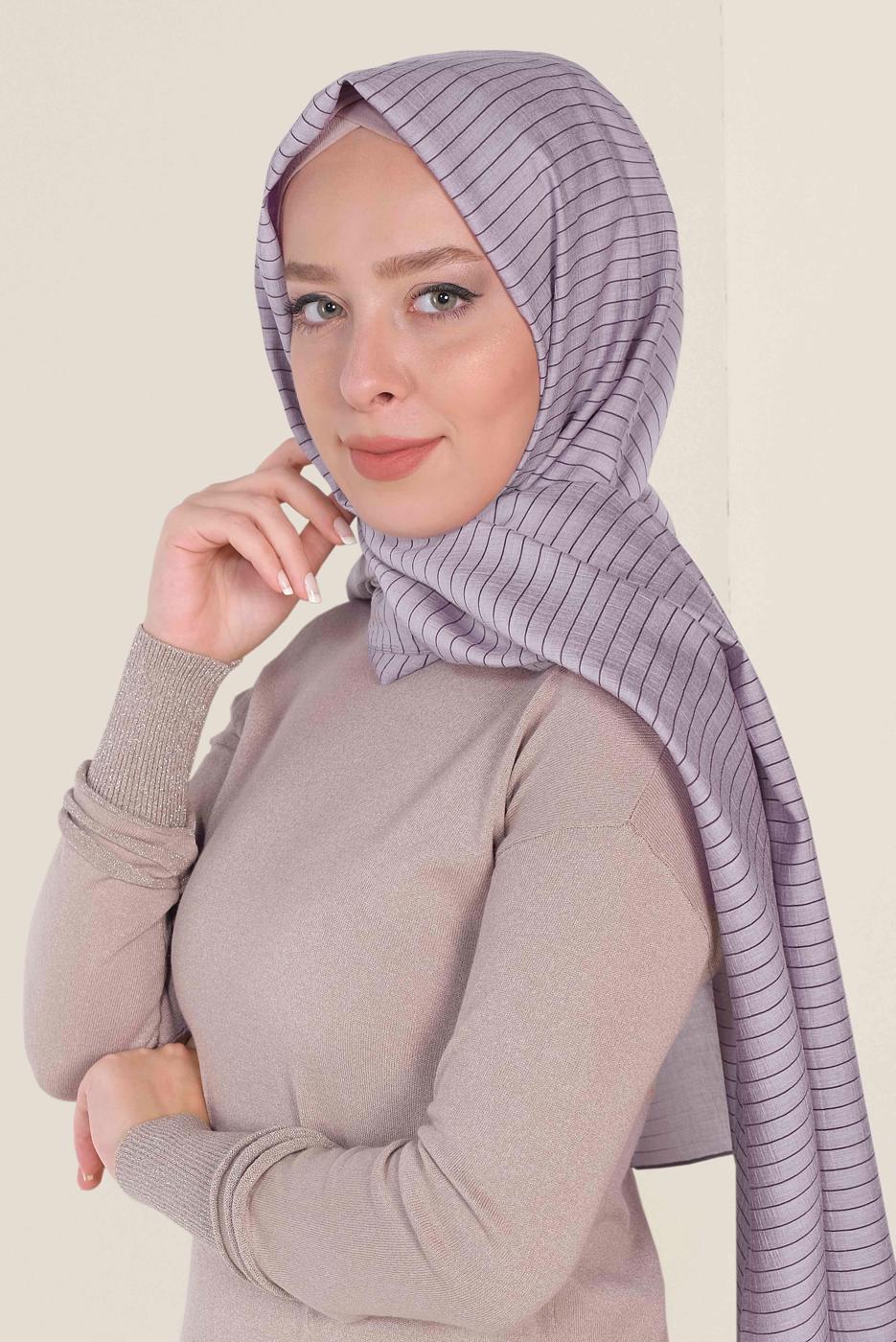 Tesettür giyim MOR ALVİNA NİNO ŞAL 9971 