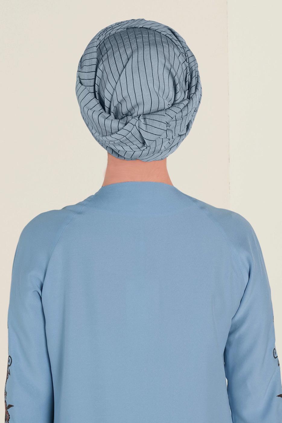 Hijab clothing NAVY BLUE ALVİNA SHAWL 9971
