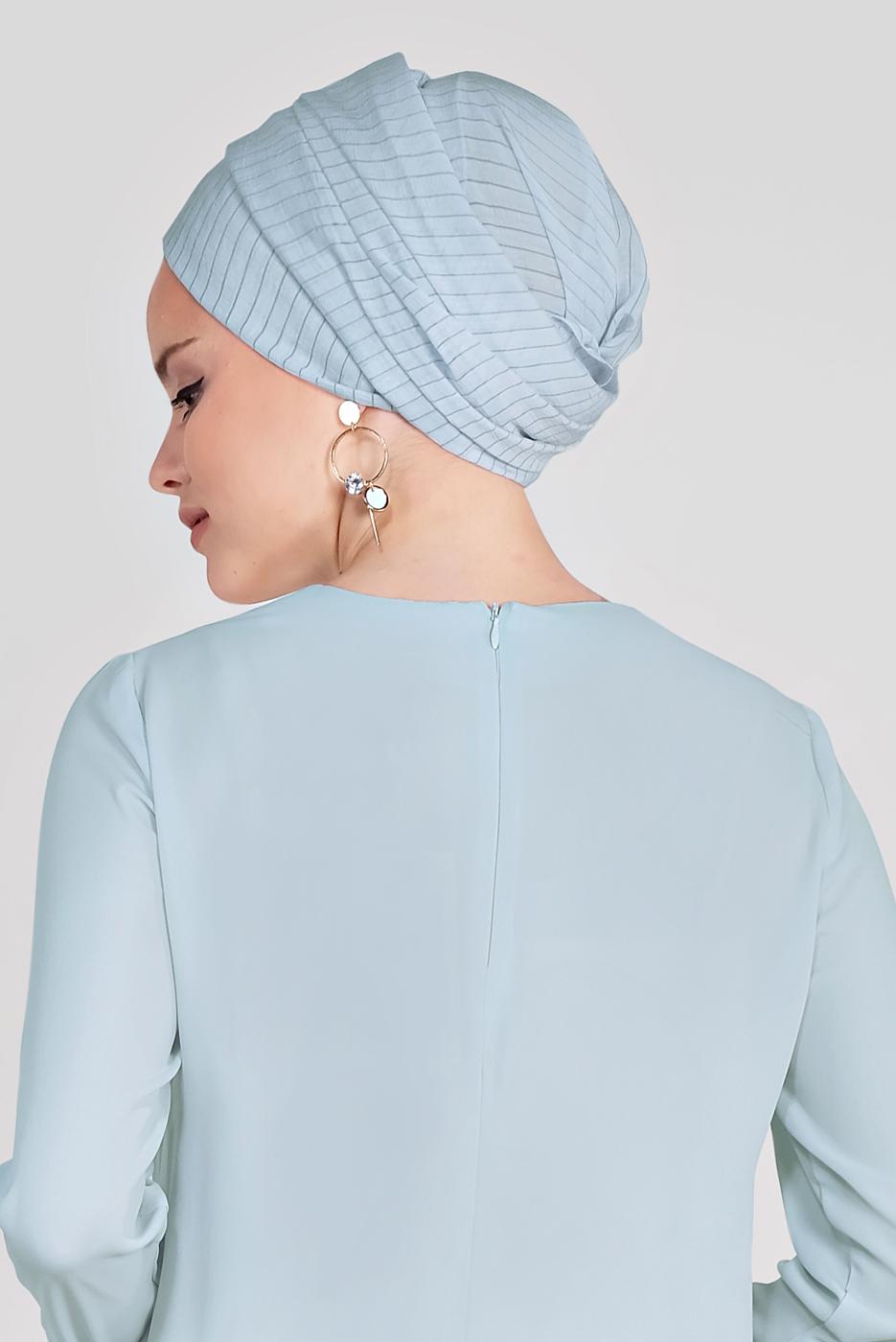 Tesettür giyim EKRU ALVİNA NİNO ŞAL 9971 