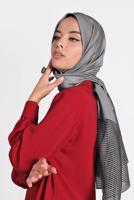 Tesettür giyim GRİ T 9973 ALVİNA PRENSES ŞAL