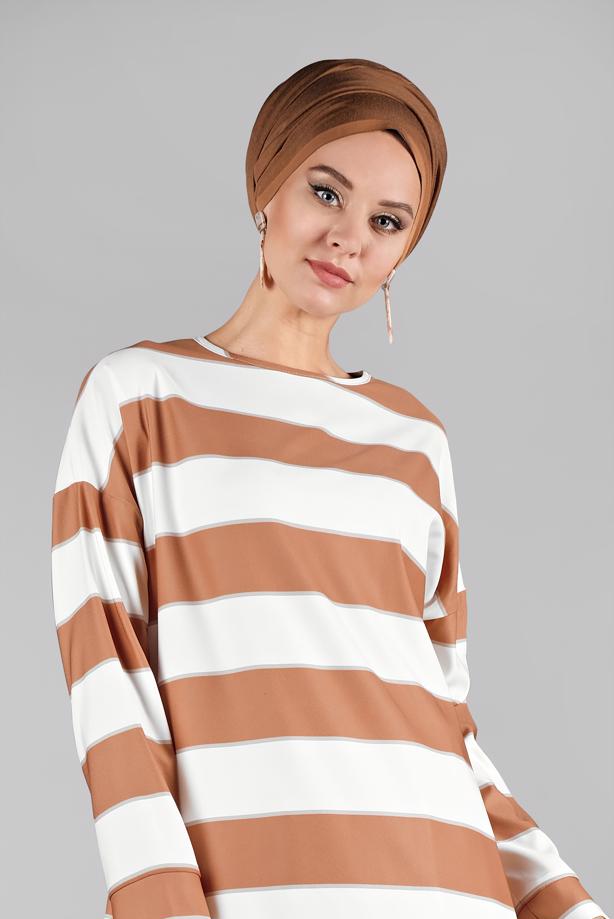 Vêtements hijab  T 89201 ZMN-ETEKLİ TAKIM - TRENDTESETTÜR