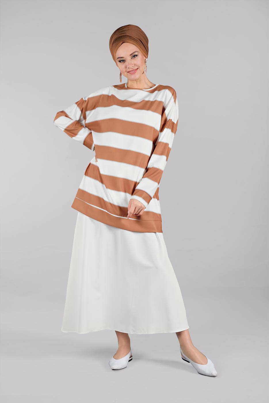 Vêtements hijab TABA T 89201 ZMN-ETEKLİ TAKIM