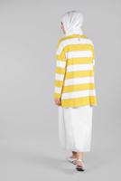 Vêtements hijab JAUNE T 89201 ZMN-ETEKLİ TAKIM