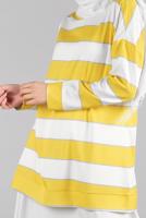 Vêtements hijab JAUNE T 89201 ZMN-ETEKLİ TAKIM