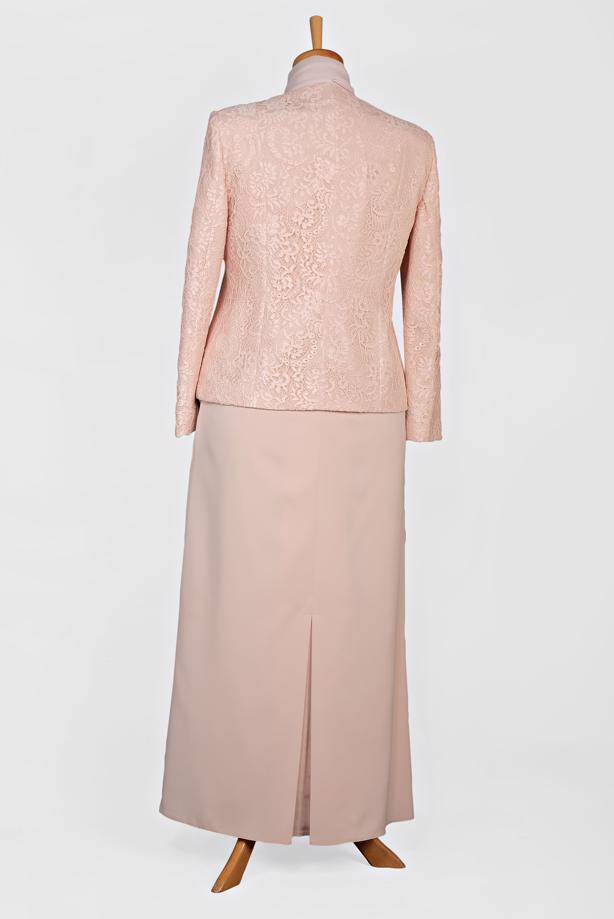 Hijab clothing POWDER T 3458E Alvina Zade 3′lü Etekli Takım - TRENDTESETTÜR