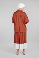 Hijab clothing BROWN T 6556 DKN-2′Lİ ETEKLİ TAKIM