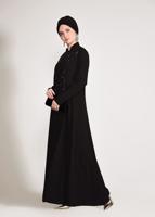 Vêtements hijab NOIR T 3423 Alvina Aslı 5929 2′li Elbiseli Takım