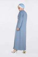 Vêtements hijab BLEU T 3439 Alvina New Loren 2′li Elbiseli Takım