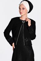 Vêtements hijab NOIR Robe de Costume T 3476