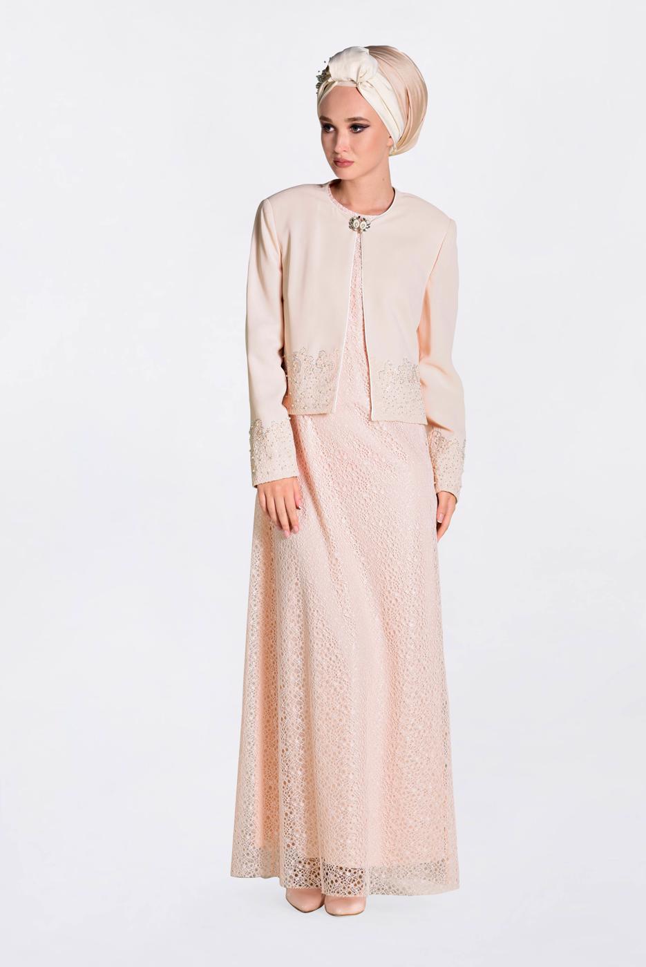 Vêtements hijab POUDRE Robe de Costume T 3476