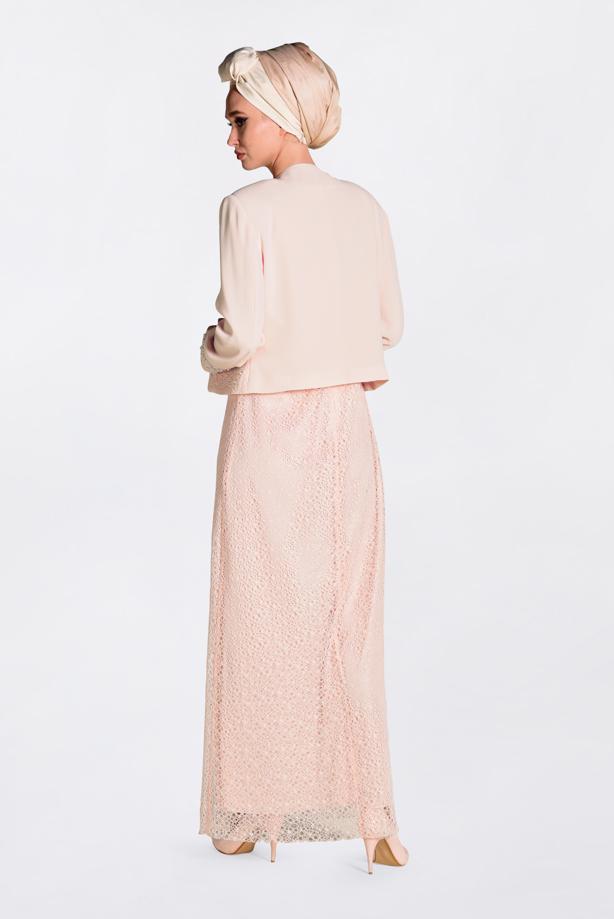 Vêtements hijab POUDRE Robe de Costume T 3476 - TRENDTESETTÜR