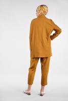 Tesettür giyim TURUNCU RAHAT KESİM MEVSİMLİK TAKIM 96091