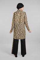 Tesettür giyim SİYAH LEOPAR DESENLİ 2&prime;Lİ PANTOLONLU TAKIM 69108 