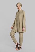 Vêtements hijab BEIGE  Costume de Pantalon T 86302