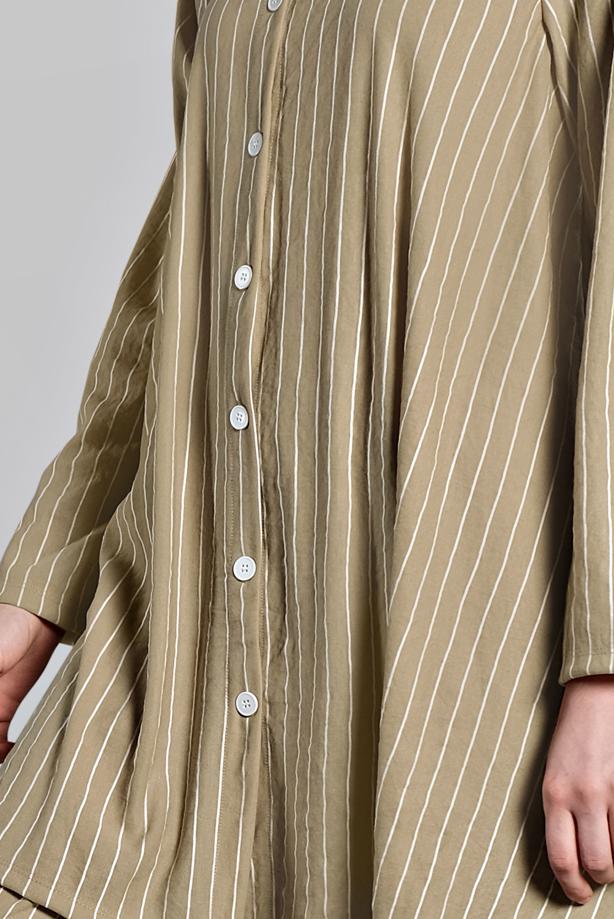 Vêtements hijab  Buttoned Stripe Patterned Binary Pants Suit T 86302  - TRENDTESETTÜR