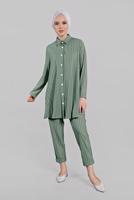 Vêtements hijab VERT  Costume de Pantalon T 86302