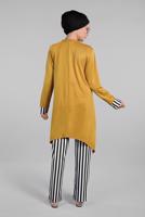 Tesettür giyim SARI ÇİZGİLİ CEPLİ 2&prime;Lİ PANTOLONLU TAKIM 0025
