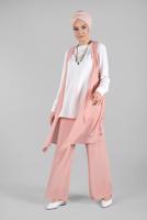 Vêtements hijab POUDRE T 0066 ZMN-PANTOLONLU TAKIM