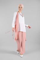 Vêtements hijab POUDRE T 0066 ZMN-PANTOLONLU TAKIM