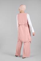 Vêtements hijab POUDRE T 0066 ZMN-PANTOLONLU TAKIM