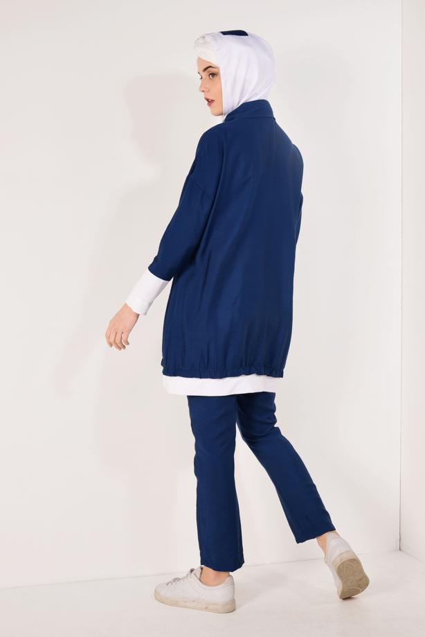 Hijab clothing  T 0138 Zmn-2′li Pantolonlu Takım - TRENDTESETTÜR