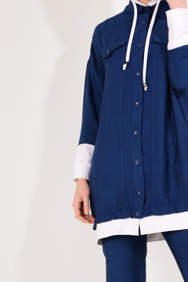 Hijab clothing  T 0138 Zmn-2′li Pantolonlu Takım - TRENDTESETTÜR