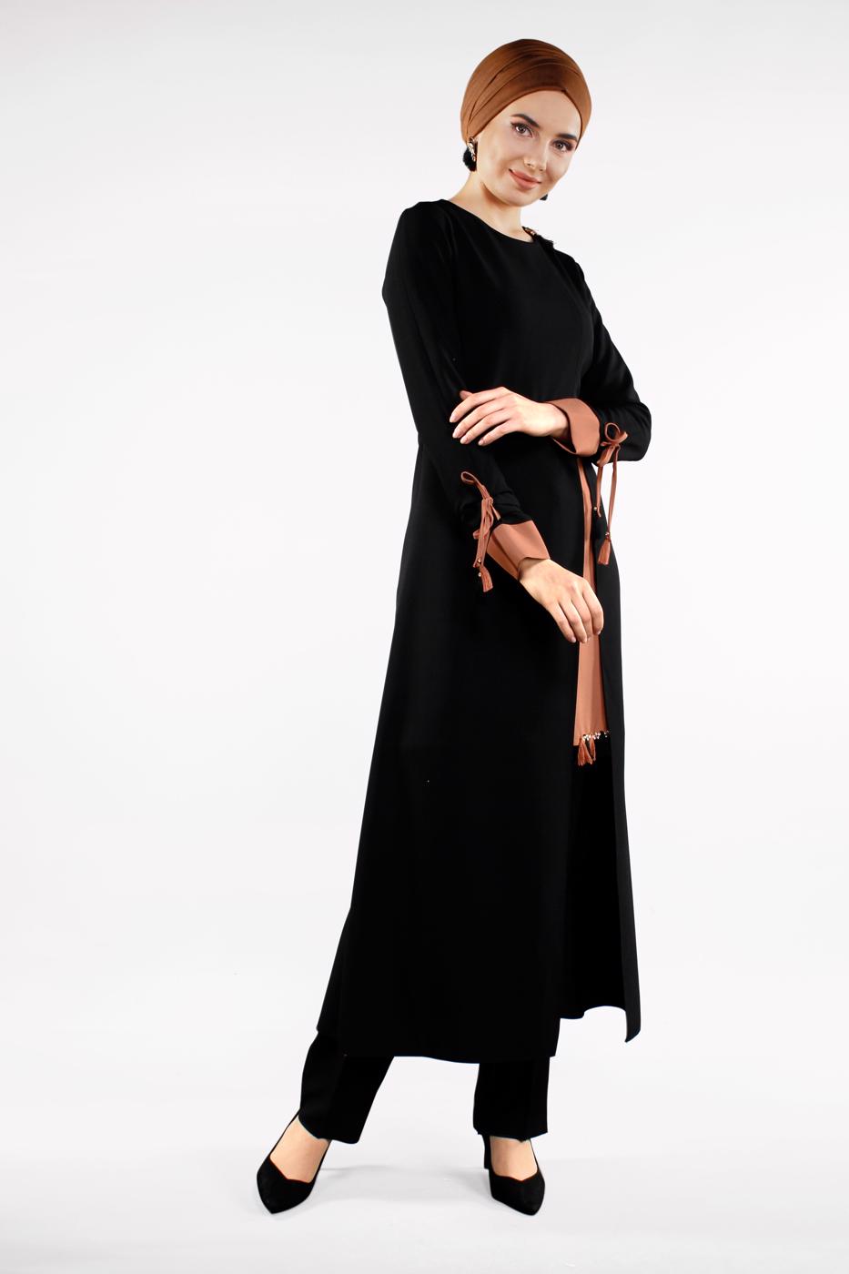 Vêtements hijab NOIR  Costume de Pantalon T 951 