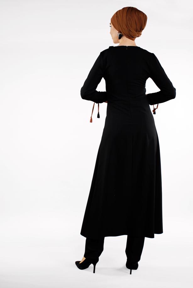 Vêtements hijab  Tassel Detailed Binary Pants Suit T 951  - TRENDTESETTÜR