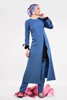 Vêtements hijab BLEU MARINE  Costume de Pantalon T 951 