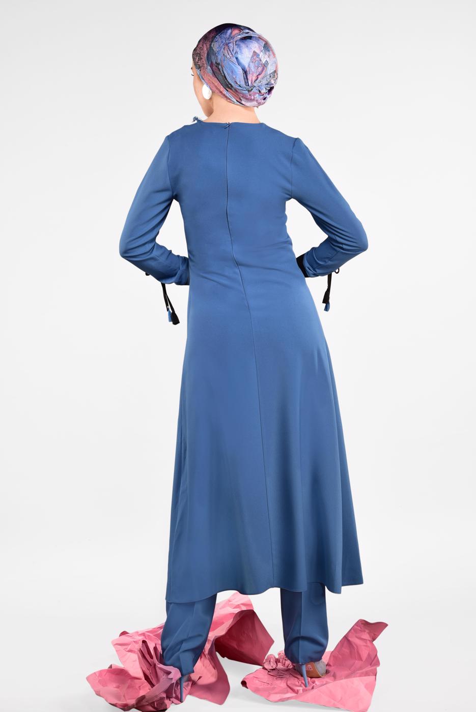 Vêtements hijab BLEU MARINE  Costume de Pantalon T 951 