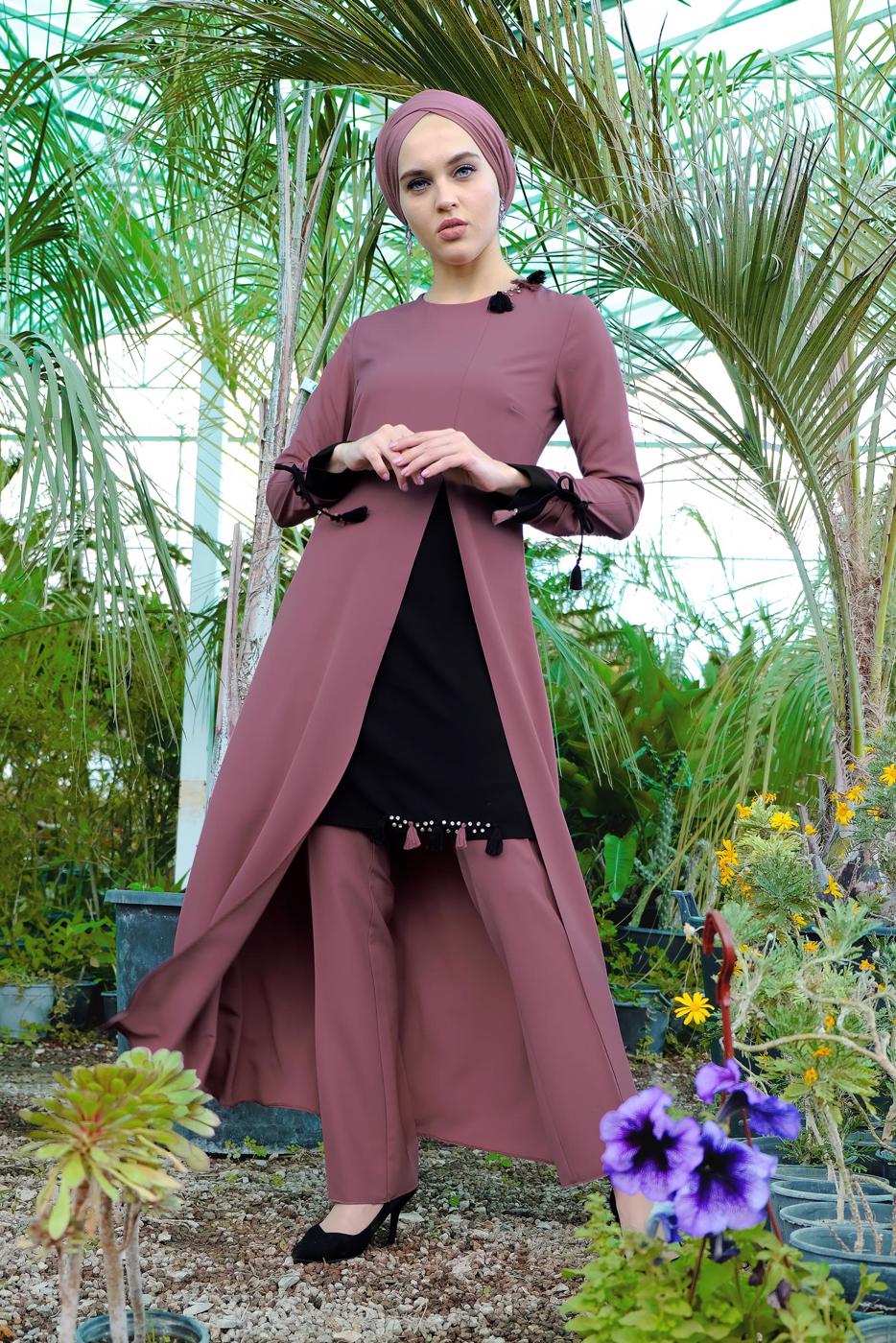 Vêtements hijab ROSE  Costume de Pantalon T 951 