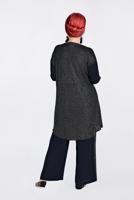 Vêtements hijab BLEU MARINE T 2828 Alvina Multi Color Kareli 2&prime;li Pant. Takım