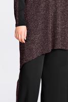 Vêtements hijab NOIR T 2828 Alvina Multi Color Kareli 2&prime;li Pant. Takım