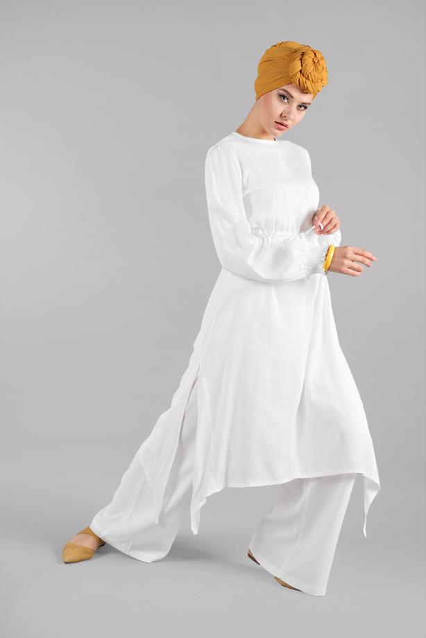 Vêtements hijab  T 3102 ZMN-PANTOLONLU TAKIM - TRENDTESETTÜR